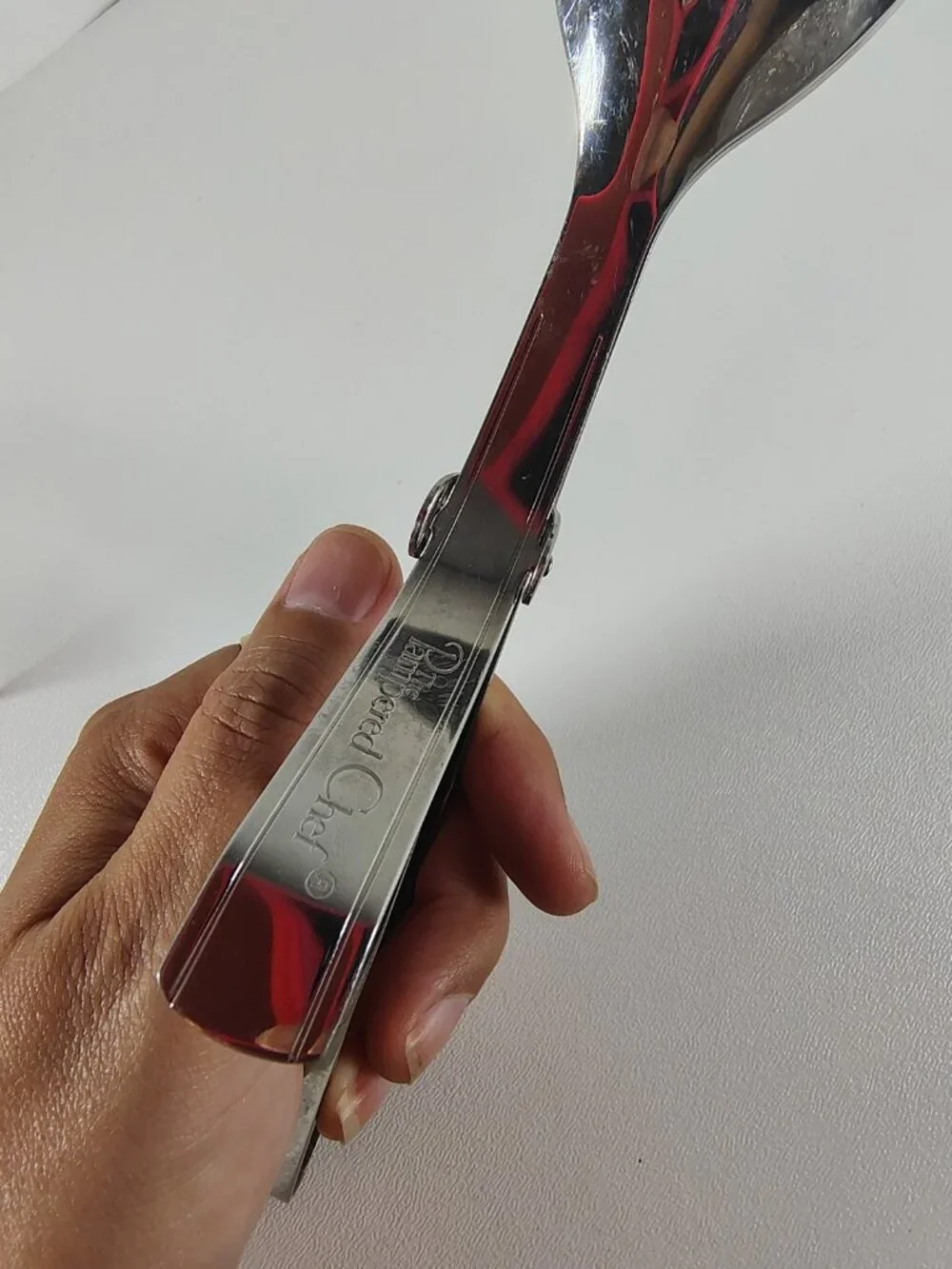 Retired Pampered Chef Double Spoon Serving Tongs (model #2565) 9.5